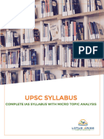 UPSC Syllabus + Micro Topics