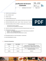 FTMP 036 Especificacion de Insumos y Materias Primas Durazno Cubeteado Congelado