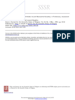 The Influence of Religion On Attitudes Toward Nonmarital Sexuality: A Preliminary Assessment of Reference Group Theory