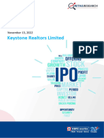 Keystone Realtors Limited IPO Note-202211140920021502296