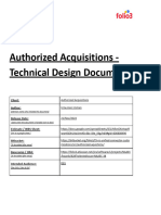 Authorized Acquisitions - EBay Connector - Technical Design Document