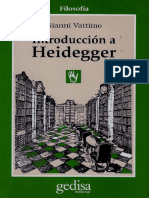 VATTIMO G Introduccion A Heidegger Gedis