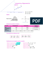 Formulario de Geometría y Trigonometría