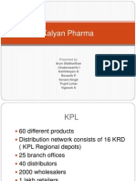 Kalyan Pharma: Presented By: Chakkravarthi I