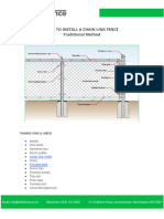 WF PDF How To Install A Chain Link Fence Guide