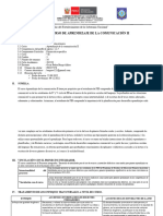 Sílabo de Aprendizaje de La Comunicación II Primaria VII 2022 II