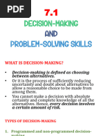 7.1 Decision-Making and Problem-Solving Skills