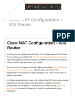 Cisco NAT Configuration - IOS Router - Practical Networking