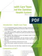 The Health Team and The Zambian Health System