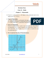 Cbse Class 10 Maths Notes Chapter 2 Polynomials