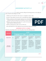 Assessment Activity 1.2 Rubric