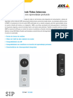 Datasheet Axis I8116 e Network Video Intercom Es