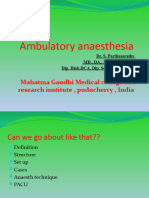 Ambulatory Anaesthesia MGMC