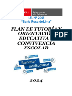 Plan de Tutoria y Orientacion Educativa - Convivencia Escolar 2023