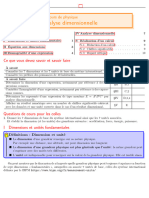 0 Analyse Dimensionnelle