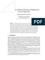 Deployment of Sensor Networks: Problems and Passive Inspection