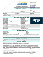 Application To Rent - Mario Fillable PDF