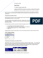 Formulas en Word y Excel