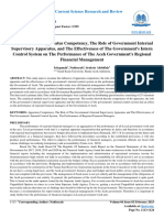 Istiqamah2023 The Influence of Apparatus Competency, The Role of Government Internal Supervisory Apparatus, and The Effectiveness of The Government's