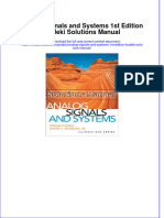 Analog Signals and Systems 1st Edition Kudeki Solutions Manual Instant Download All Chapter