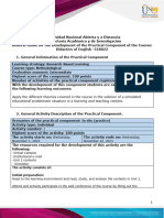 Guide For The Development of The Practical Component - Unit 2 - Phase 4 - Simulated Practice Scenario