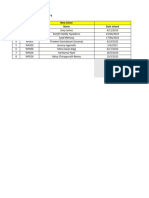 New Joiners and Leavers Summary