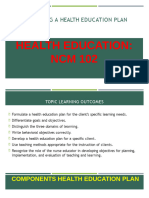 Health Education Plan Exact Reference BEST REF