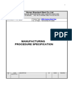 Manufacturing Procedure Specification: Hunan Standard Steel Co.,Ltd