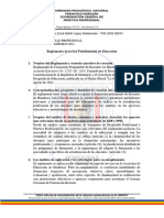 Reglamento de La Ley Fundamental de Educación. Erick López