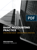 Basic Accounting Practice - Merchandising Operations