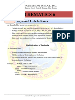 Module 5 in Mathematics 6