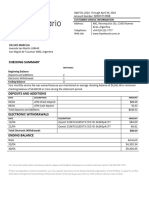 Argentina Banco Hipotecario Bank Statement