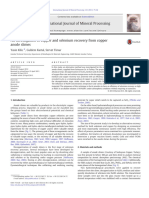 An Investigation of Copper and Selenium Recovery From Copper Anode Slimes