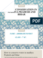 Water Conservation in Madhya Pradesh and Bihar