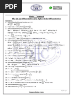 Chs-10, 11 Differentiation and Higher Order Differentiation