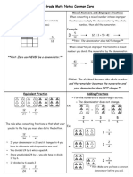 5th Grade Math Notes Common Core