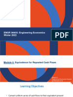 Engr3660 - W22 - Module 4 - Equivalence For Repeated Cash Flows