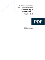 Cambridge International As Amp A Level Mathematics Probability Amp Statistics 2 Practice Book 110844492x 9781108444927