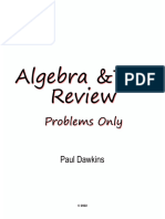 AlgebraTrigReview Problems