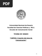 CAFESG: Creación Del Área de Comunicación