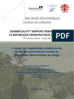 L'impact de L'exploitation Minière Sur Les Droits Des Communautés Locales en RDC