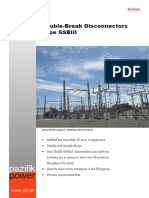 Double Break Disconnectors Type SSBII Up To 550 KV Hapam