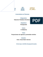 Proyecciones de Ingresos y Promedios Moviles