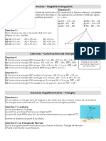 Exercices 5e Triangles