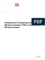 Installing and Configuring Avaya Wireless Handsets 3700 in Avaya Aura Sip Environment 5-11-2023