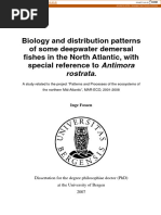 Biology and Distribution Patterns of Some Deepwater Demersal Fishes in The North Atlantic, With Special Reference To Antimora