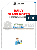 Disaster Management 01 - Daily Class Notes - Prahar (UPSC 2023)