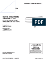 Fujitsu ASTA18LCC AOTR18LCC or AOTR18LCL Operating Manual