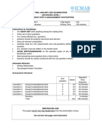 CM341.AFR (AL-I) Question CMA January-2023 Exam.