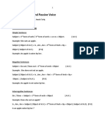 Active and Passive Voice